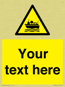 Custom warning ferries crossing vessels